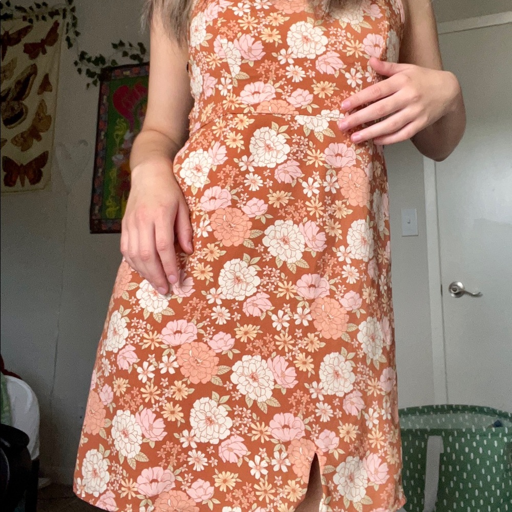 Size XS Hollister Orange Mini Dress